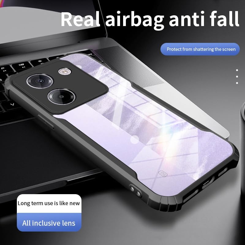 POCO M7 Pro 5G Case, AFINER, Lightweight, Ultra-thin, TPU+PC Transparent