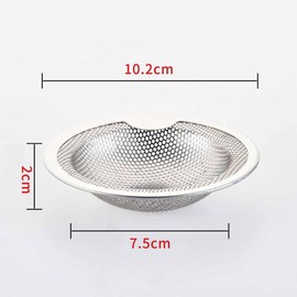 Pack of 3 Sink Strainer - Stainless Steel Sink Strainer Kitchen Sink Strainer Strainer for Sink, Clogging Protection Kitchen Drain Sink (10.2 x 7.5 x 2 cm)