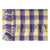 Summer Scarf Cloth Shawl Plaid Check Checked Chequered Fringe Pattern