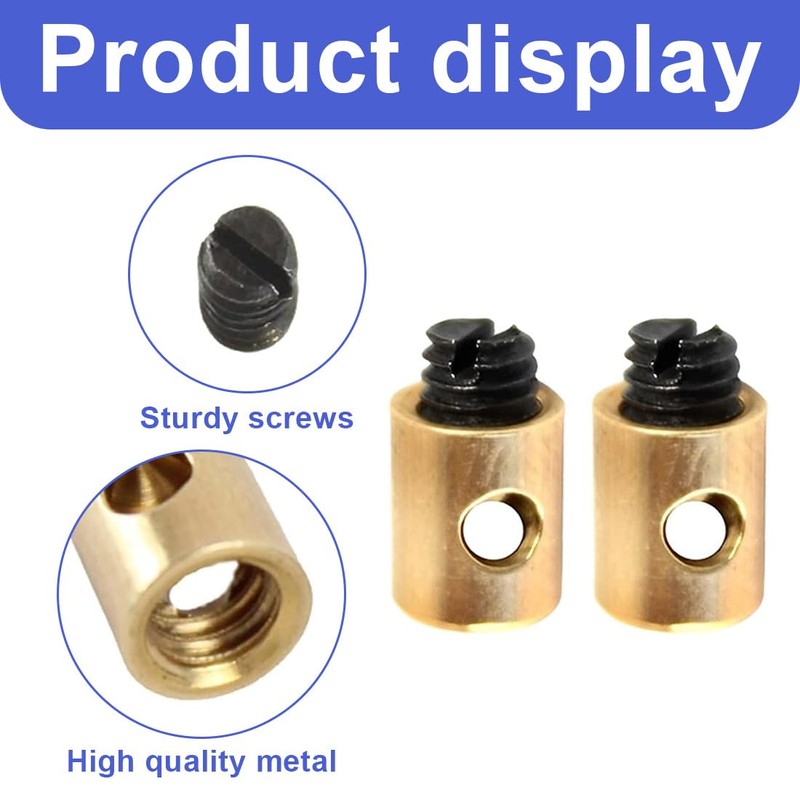 Pack of 10 Brake Cable Nipple Screws Replacement Motorcycle Solderless