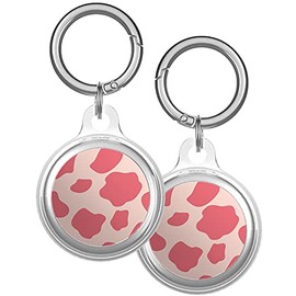 XtremePads Case, Compatible with Apple Airtags Finder - Protective Soft TPU Keychain Cover, for Pets, Bags, Keys (Cow)