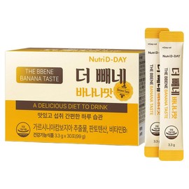 Nutri-D-Day diet is better, banana flavor, 30p, 99g, 1 piece / 뉴트리디데이 다이어트 더 빼네 바나나맛 30p, 99g, 1개