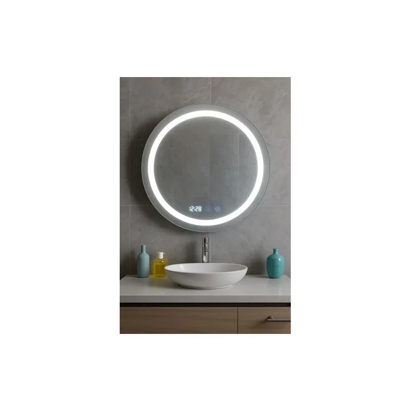 Espejo Luz Led Touch Pared Tocador Baño Vestidor 3 Luces