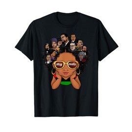 Pride Afro Melanin Girl Kids Black History Month T-Shirt