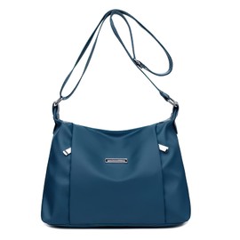 LassZone Ladies Crossbody Handbag Roomy Shoulder Bag Tote Bag Waterproof Nylon Hobo bag Multi-Pocket Messenger Bag for Women