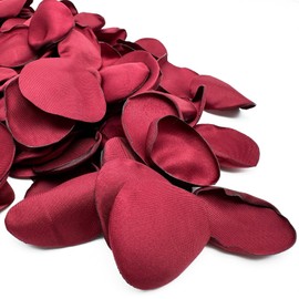Vsosfiza 200 PCS Rose petals for Wedding,Reusable Silk Petals,Artificial Scatter Petals for Wedding Walk,Valentine's Day,Bridal Showers(Burgundy)