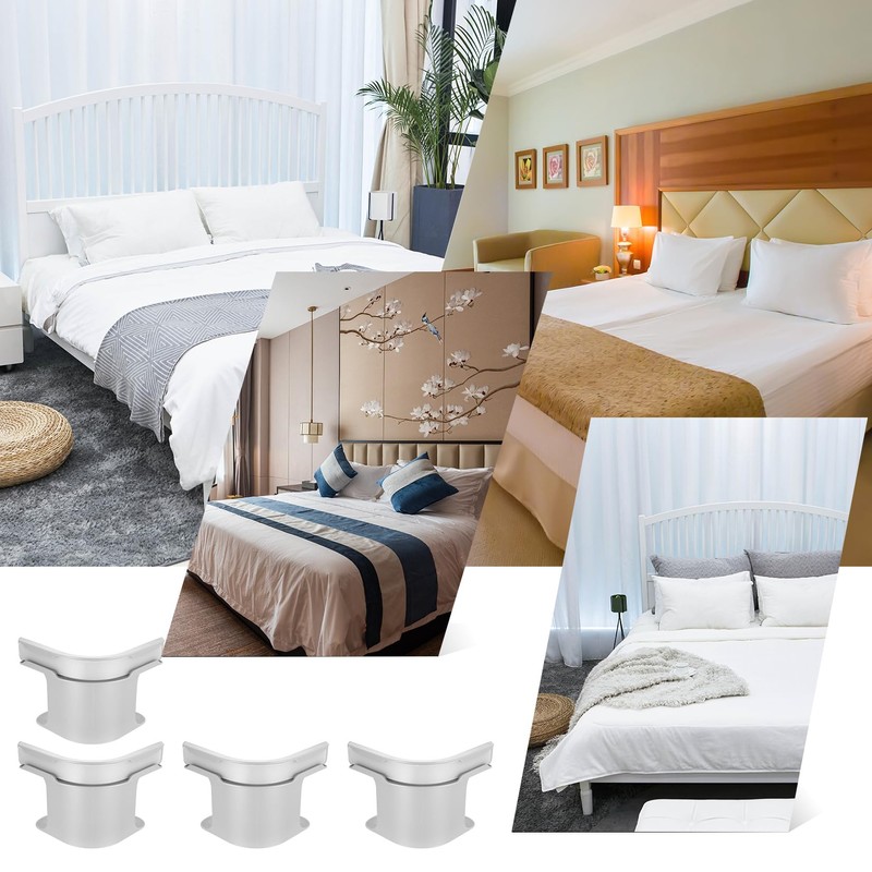 Xujinsongg 4 Pcs Bed Sheet Holder with Lock Strips, Bedsheet
