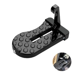 Folding Car Door Pedal, Car Door Step Running Boards Foldable Door Step Car Door Pedal, Folding Car Pedal Door Step, Door Step Running Boards with U Hook Locking, Foldable Car Door Pedal