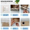 Parakeet Nesting Box, Bird Nest Breeding Box Cage Wood House