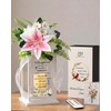 Memorial Lantern with Flower, Sympathy Gift for Loss of Daughter,