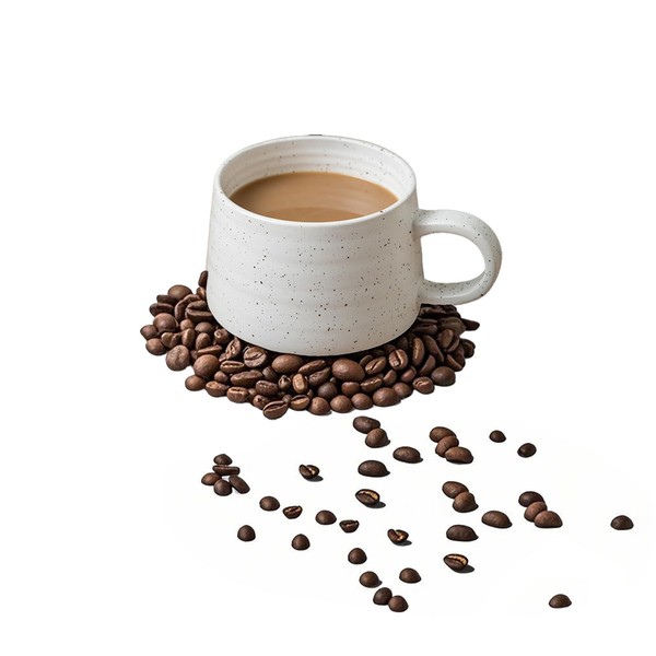 QIXCOZTI Large Ceramic Mugs for Men & Women, Unique Tea/Coffee