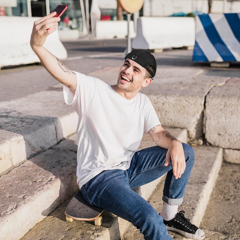 Minicloss Cotton Docker Cap, Adjustable Docker Cap Men Women Hat,