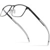 FONEX Titanium Glasses Frame,Men Square Myopia Optical Eyeglass Frame 8521,