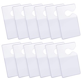 Clear Parking Permit Holder, 3 x 5 inch Car Vertical Parking Lot Pass Rear View Mirror Hanger for Car Passes, Stickers, Permits