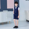Set of 4 Boys Summer Wedding Leisure Suit Vest Shirt