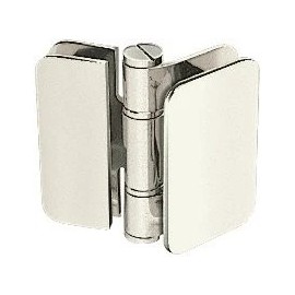 CRL Zurich 02 Series Brushed Nickel 180176; Glass-to-Glass Inswing or Bifold Hi