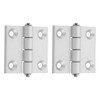 sourcing map 2Pcs Adjustable 180 Degree Hinges, 60mmx60mm Zinc Alloy