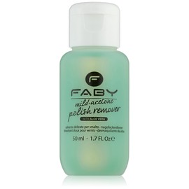 FABY Nail Acetone, Mild Formula with Aloe Vera – 50 ml/1.7 oz
