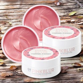 G9 SKIN Moisturizing Eye Patch Pink Blur Hydrogel Eye Patches 2 Pieces 120 Pieces / 지나인스킨 수분 공급 아이 패치 핑크블러 하이드로겔 아이패치 2개 120개입