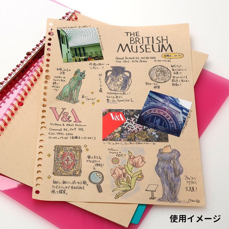 Maruman L496 Scrap Leaf B5, 26 Holes, 20 Sheets