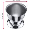 ACTIUSIS Stainless Steel Egg Cups with Base, Stackable, Set of