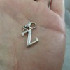 Pemby Studio Initial CAPITAL LETTER Z Charm Zipper Pull Keychain