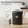Paper Shredder for Home，Shred 12 Sheet Cross Cut,5.55-Gallon Basket, P-4