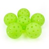 6 - Pack Pickleball Balls, 40 Holes Outdoor Pickleballs, High