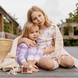 Burt's Bees Baby Girls' Pajamas, Tee and Pant 2-Piece Pj Set, 100% Organic Cotton, Roller Baby 2-pk