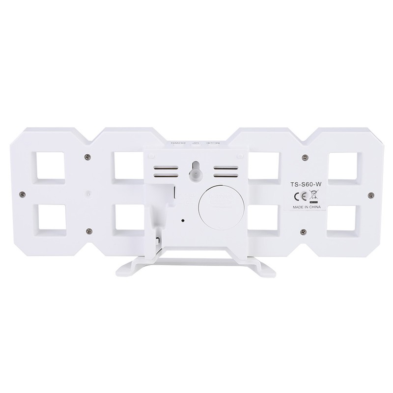 3D LED Digital Clock Bedroom Desktop Snooze Alarm Clock Home
