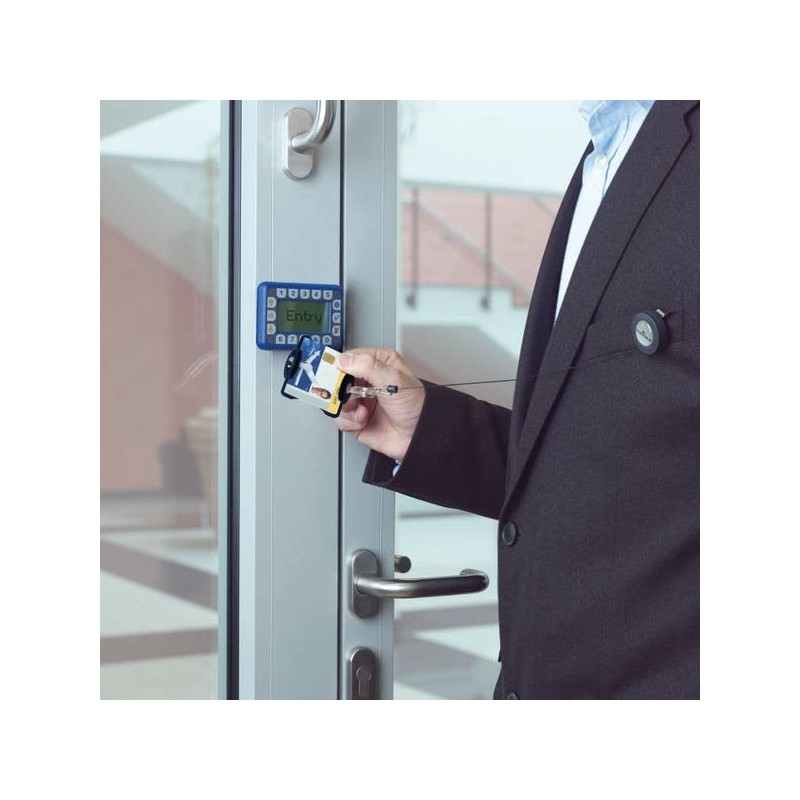 Durable 898801 Eco ID Card Holder for 1 Card, Blue