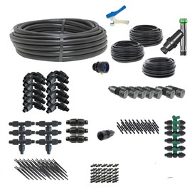 Metal Raised Bed Basic Irrigation Kit - Kit Size : Deluxe