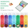 Jasenna Pill Organizer,Weekly Travel Pill Case Box Medication Reminder Daily