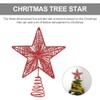IMIKEYA Christmas Decor Star Tree Topper: Glittered Tree Topper Metal