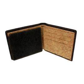 retrostiel Cork Wallet, Cork Purse, black
