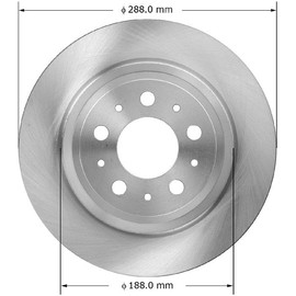 Bendix Bendix Premium PRT5877 Rear Brake Rotor for Volvo S70 2000-1999