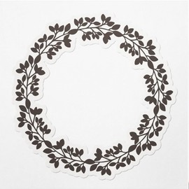 Decal Stickers of Leaves Patterns Frame Premium Indoor (No Waterproof) Vinyl Decal Stickers for Laptop Phone Accessory Helmet Car Window Mug Tuber Cup Door Wall - USCVER3c84711BL0124