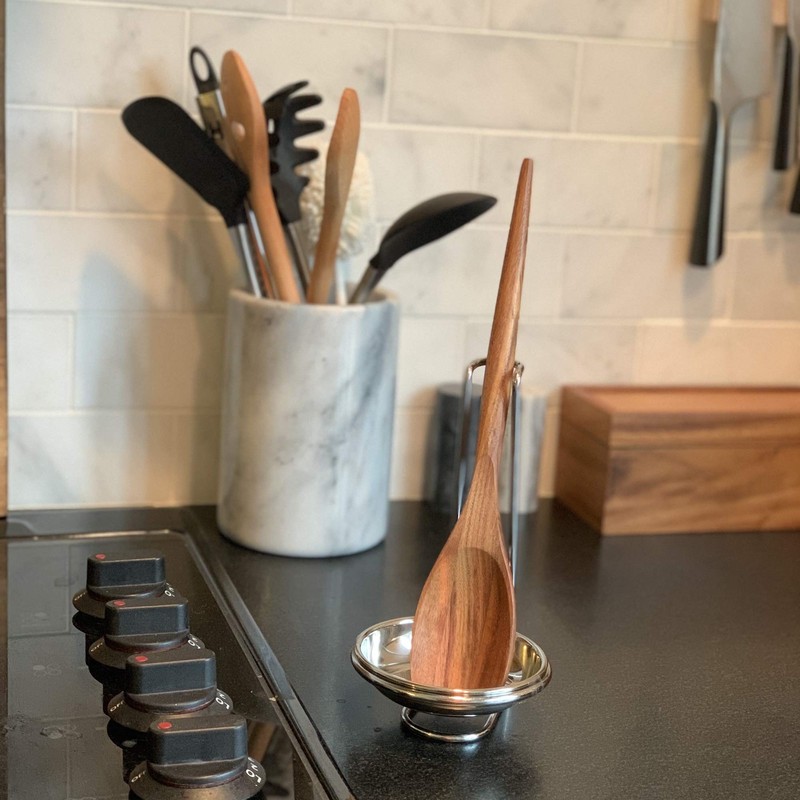 Fox Run 5612 Vertical Spoon Holder, Stainless Steel, 4.75 x