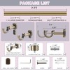 Lwiiom Heavy Duty Curtain Rods,1 1/4" Large Diameter Premium Nonadjustable