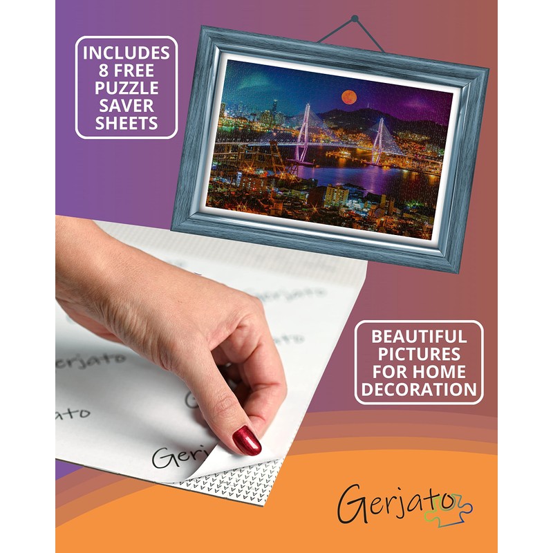 1000ピース ジグソーパズル 大人と家族用 - 20x30インチ HD品質 都市景観写真パズル 頑丈な2mmパズルピース 各ピースユニーク I