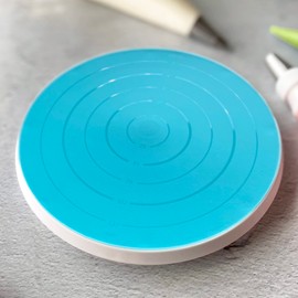 R&M Cookie Decorating Turntable for Cookies, Cupcakes, and Small Desserts, 6-Inch Diameter, Non-slip with 360 Degrees of Rotation