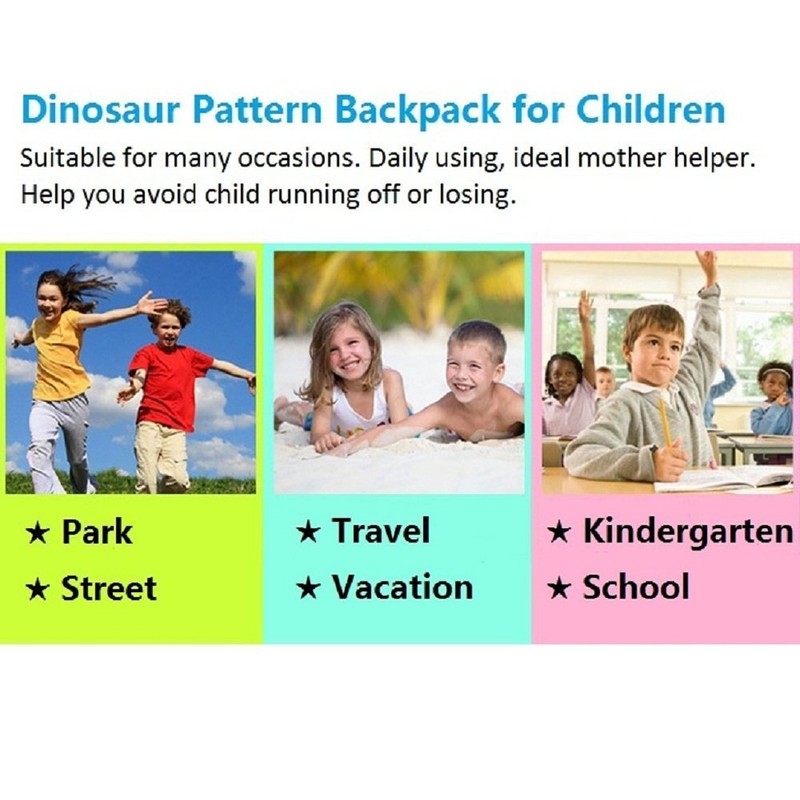 DB Dinosaur Toddler mini backpack with leash,children Kids baby harness