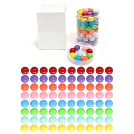 80pcs Chinese Checker Game Replacement Balls,8 Colors 14mm Acrylic Balls for Marble Run,Aggravation Game,Marbles/Traditional Marbles Games