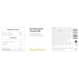 Pyridoxamine - Natural Form of Vitamin B6 - Gluten-Free - SuperSmart
