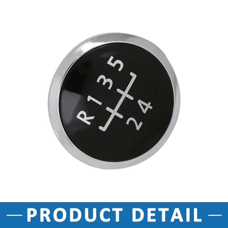 A ABSOPRO 5 Speed Gear Shift Knob Emblem Head Badge