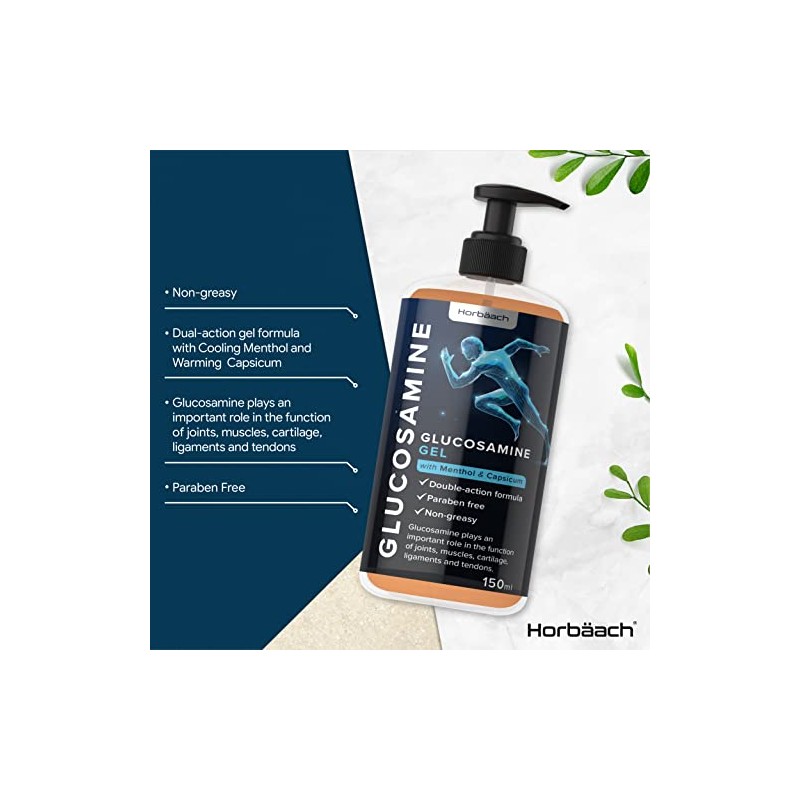 Glucosamine Gel | 150 ml | with Menthol and Capsicum