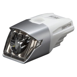 GENTOS(ジェントス) USB充電式バイクライト AX 003MW 【明るさ90ルーメン/実用点灯3.5時間】 メタルホワイト AX-003MW ANSI規格準拠