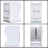 ALIOBC Bookstand, Extendable, Bookends, Won't Fall Down, Metal Tabletop Bookcase,