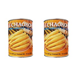 Chaokoh Bamboo Shoot Tip (Whole) in Water (2 Pack, Total of 40oz)