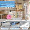 Sponge Holder for Kitchen Sink 304 Stainless Steel Self-Draining Sink